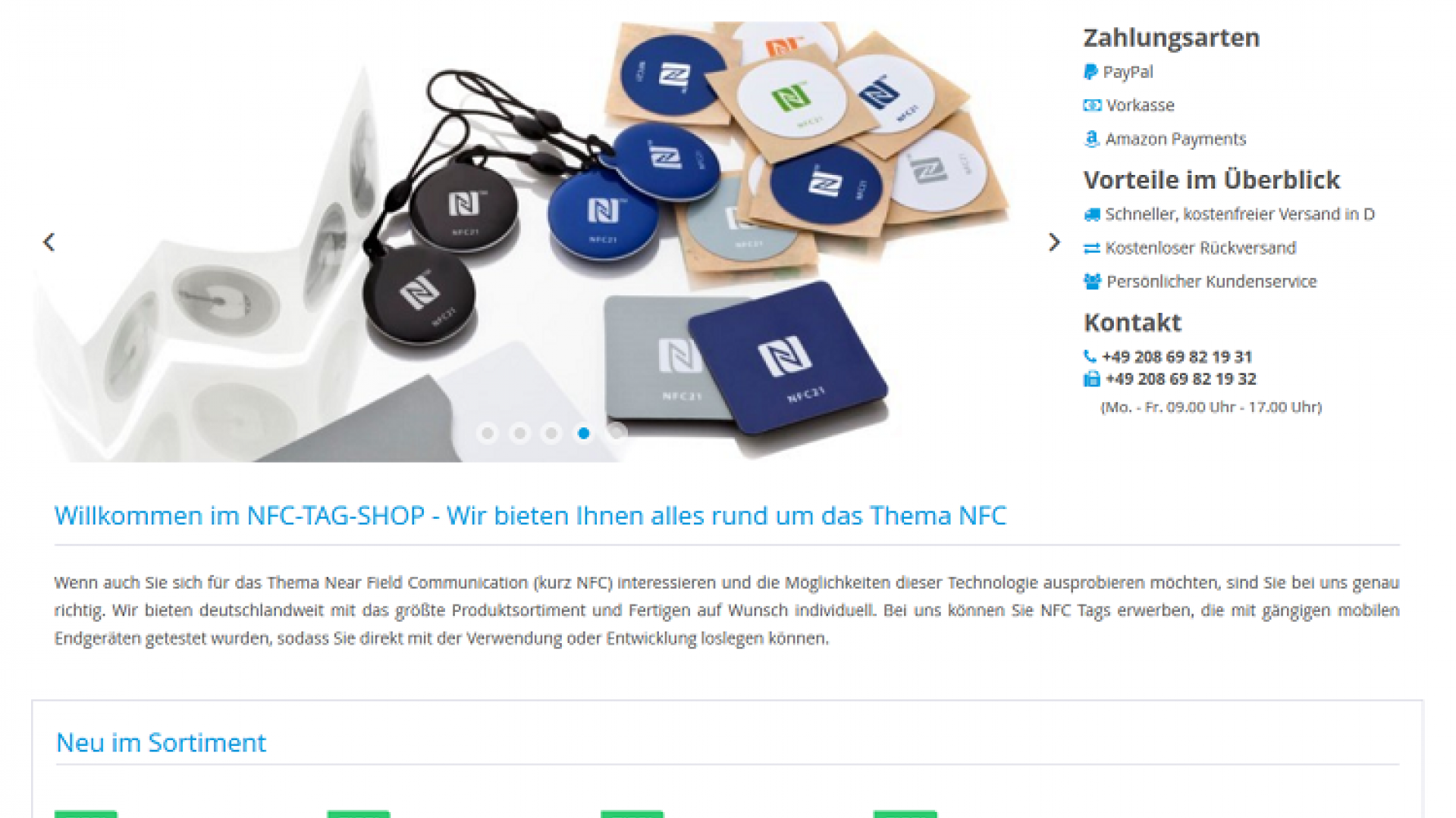 Der neue NFC-Tag-Shop ist da!