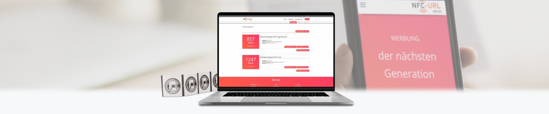 NFC-Basierte Werbemittel per NFC-Url flexibel nutzen und auswerten